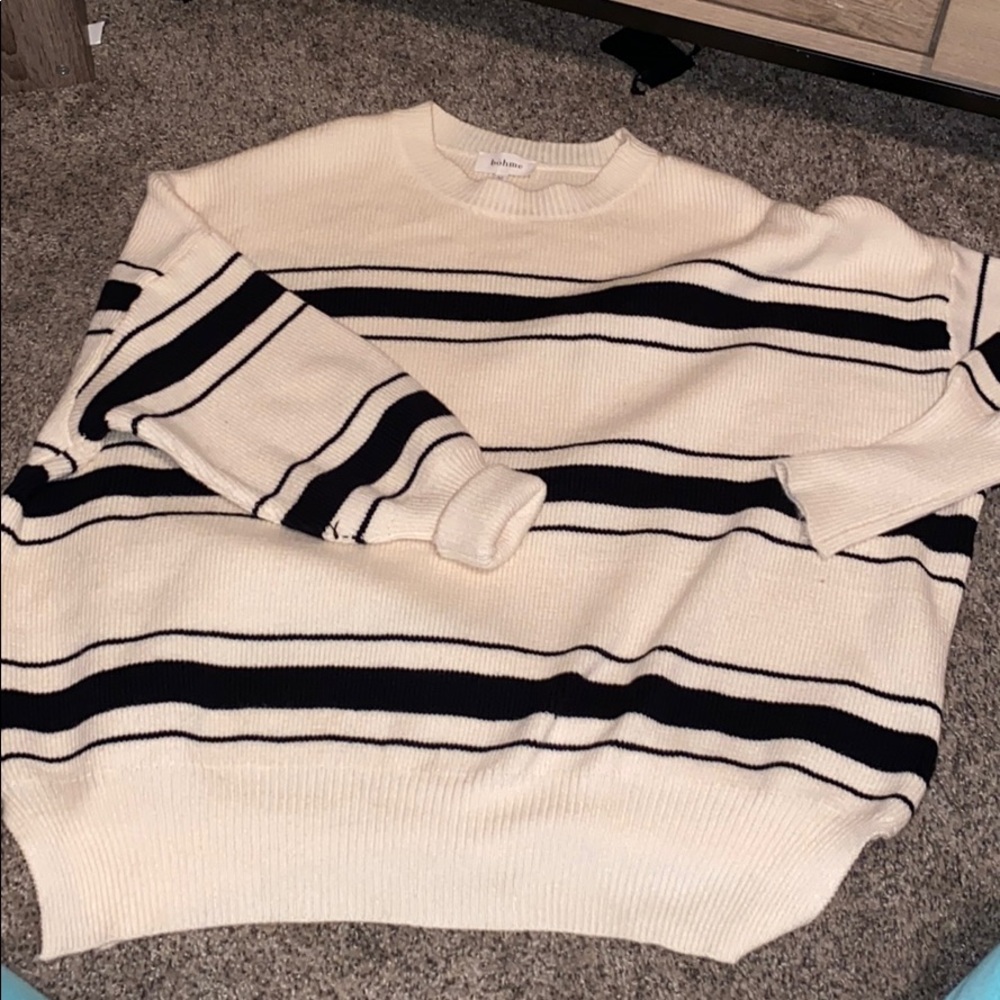 Striped Crew Neck Sweater